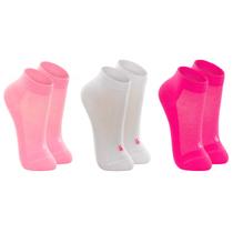 Kit 3 Pares Meias Lupo Sport Kids Cano Curto 4/6 Infantil