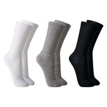 Kit 3 Pares Meias Lupo Sport Masculina Esportiva Cano Longo Algodão