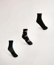 Kit 3 Pares Meias Masculina Soquete MR-18244 Kit 3 Pares Meias Masculina Soquete MR-18244