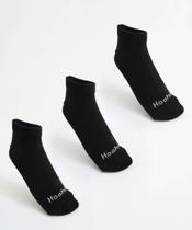 Kit 3 Pares Meias Masculina Soquete Preto-78058