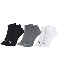 Kit 3 Pares Meias Puma Cano Curto Baixo Adulto Algodão Original Kit 3 Pares Meias Puma Cano Curto Baixo Adulto Algodão Original