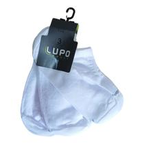 Kit 3 Pares Meias Sapatilha Invisivel Sport Lupo Tamanho:37/40cor:branco