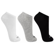 Kit 3 Pares Meias Trifil Algodão Cano Baixo Esportiva Punho Soft