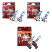 Kit 3 Pares Osram Night Breaker Laser H7 +h7+h11 Kit 3 Pares Osram Night Breaker Laser H7 +h7+h11