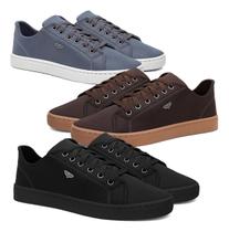 Kit 3 Pares Sapatênis Masculino Sapato Casual Cadarço Oferta