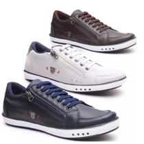 Kit 3 Pares Sapatenis Tênis Confortáveis Estiloso By Jack Cadarço e Zíper Kit 3 Pares Sapatenis Tênis Confortáveis Estiloso By Jack Cadarço e Zíper