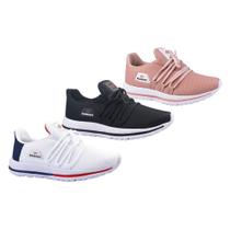 Kit 3 Pares Tênis De Caminhada Corrida Runway Soft Feminino Kit 3 Pares Tênis De Caminhada Corrida Runway Soft Feminino