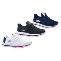 Kit 3 Pares Tênis De Caminhada Corrida Runway Soft Masculino Kit 3 Pares Tênis De Caminhada Corrida Runway Soft Masculino