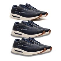Kit 3 Pares Tênis Masculino Action Street Corrida Dia a Dia