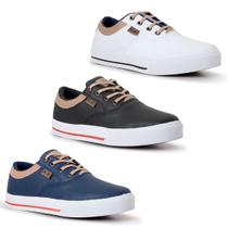 Kit 3 Pares Tênis Play PL Dia a Dia Confortável Kit 3 Pares Tênis Play PL Dia a Dia Confortável