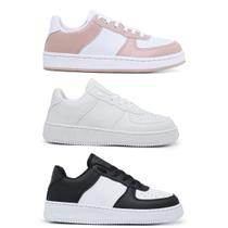 Kit 3 Pares Tênis Sneakers Casual Feminino Moda Blogueira Original e Barato