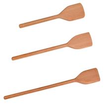 Kit 3 Pás para doces 27 34 42 Cm de pau madeira para cozinha