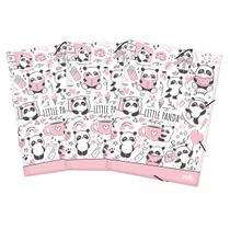 Kit 3 Pasta Aba Elástico Organizadora A4 Oficio Panda Dello Kit 3 Pasta Aba Elástico Organizadora A4 Oficio Panda Dello