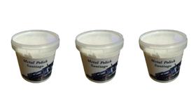 Kit 3 Pasta Branca para Polimento (200gr) Roda Tanq Crom Kit 3 Pasta Branca para Polimento (200gr) Roda Tanq Crom