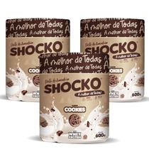 Kit 3 Pasta de Amendoim com Whey Protein Shocko 600g Kit 3 Pasta de Amendoim com Whey Protein Shocko 600g