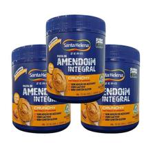 Kit 3 Pasta de Amendoim Integral CHUNCHY 450g Santa Helena