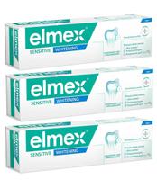 Kit 3 Pasta De Dente Elmex Whitening Sensitive 110g - Elmex