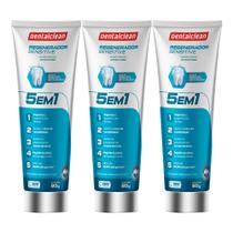 Kit 3 Pasta de Dente Gel 90g Regenerador Sensitive Cárie Sensíveis Creme Dental Dentalclean Kit 3 Pasta de Dente Gel 90g Regenerador Sensitive Cárie Sensíveis Creme Dental Dentalclean