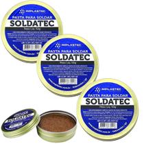 Kit 3 Pasta De Solda Fluxo Pasta Soldatec 50g Implastec Pasta Para Soldar Profissional Original Kit 3 Pasta De Solda Fluxo Pasta Soldatec 50g Implastec Pasta Para Soldar Profissional Original
