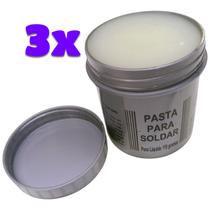 Kit 3 Pasta para Soldar Eletrônica Componente Smd Pci Fluxo Soft