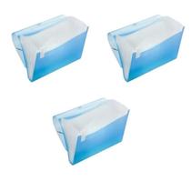 Kit 3 Pasta Sanfonada Duplicata 12 Divisórias 19x24cm Kit 3 Pasta Sanfonada Duplicata 12 Divisórias 19x24cm