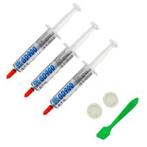 Kit 3 Pasta Térmica GD900 Original Atuação Máxima 4.8 W/mk 15g Gpu Pc Processador Consoles Kit 3 Pasta Térmica GD900 Original Atuação Máxima 4.8 W/mk 15g Gpu Pc Processador Consoles