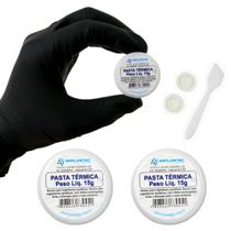 Kit 3 Pasta Térmica Implastec Pote 15g Processador Cpu Pc Dissipador Branca IPT 300