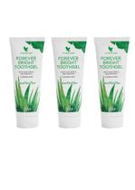 Kit 3 Pastas Dente Aloe Vera Babosa Natural Vegano Sem Flúor Organica - Forever