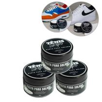 Kit 3 Pastas P/ Limpar Solado Sola Tênis Sapato Tira Manchas