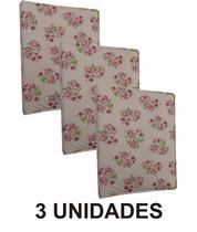 KIT 3 PASTAS PARA HINOS MÉDIA Nº 3 LOUVORES, CORAL E GRUPOS DE IGREJAS - CAPA DURA ROSA FLORAL