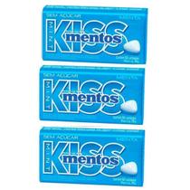 Kit 3 Pastilha Mentos Kiss Menta Sem Açúcar