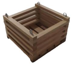 Kit 3 Pç Cachepot Madeira Quadrado Para Orquídeas Tamanho. 21x21 Kit 3 Pç Cachepot Madeira Quadrado Para Orquídeas Tamanho. 21x21