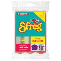 Kit 3 Pç Esponja Lava Louças Sfreg Dupla Face 6 Unidades