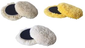 Kit 3 pcs boina lã polimento 4 polegadas