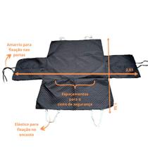 Kit 3 Pçs Capa Protetora para Assento Veicular Dianteiro e Traseiro Plus Impermeável Completo Universal