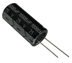 Kit 3 pçs - capacitor eletrolitico 10000x25v - 10000uf x 25v