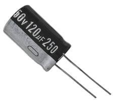 Kit 3 pçs - capacitor eletrolitico 120 x 250v - 120uf x 250v