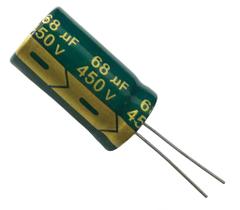 Kit 3 pçs capacitor eletrolitico 68x450v - 68uf x 450v
