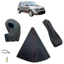 Kit 3 pcs Capas alavancas e Coifa câmbio automático Kia soul Ex 2011 2012 Modelo 2012 Kit 3 pcs Capas alavancas e Coifa câmbio automático Kia soul Ex 2011 2012 Modelo 2012