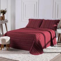 Kit 3 Pçs Cobre Leito Casal King Heitor Hipercal 400 Fios Bordado