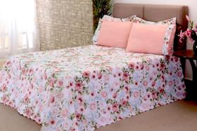 Kit 3 Pçs Cobre Leito Colcha Casal Queen Bel