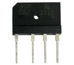 Kit 3 pçs diodo ponte retificador gbj2510 - 25a 1000v