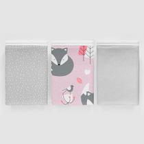 Kit 3 Pçs Fronha Para Bebê 30 X 40cm 100% Algodão