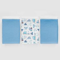 Kit 3 Pçs Fronha Para Bebê 30 X 40cm 100% Algodão