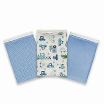 Kit 3 Pçs Fronha Para Bebê 30 X 40cm 100% Algodão