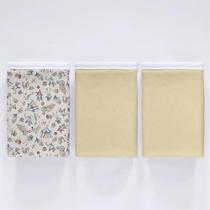 Kit 3 Pçs Fronha Para Bebê 30X40 100% Algodão Circus