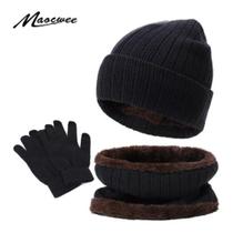 Kit 3 Pçs Gorro, Luva, Protetor Pescoço, Touca,cachecol,boné