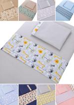 kit 3 pçs lençol chiqueirinho 100cm x 70cm menino e menina para bebe confortavel