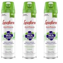 Kit 3 pçs lysoforme 360ml citrus desinfetante superfícies