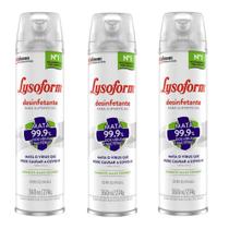 Kit 3 pçs lysoforme 360ml original desinfetante superfícies